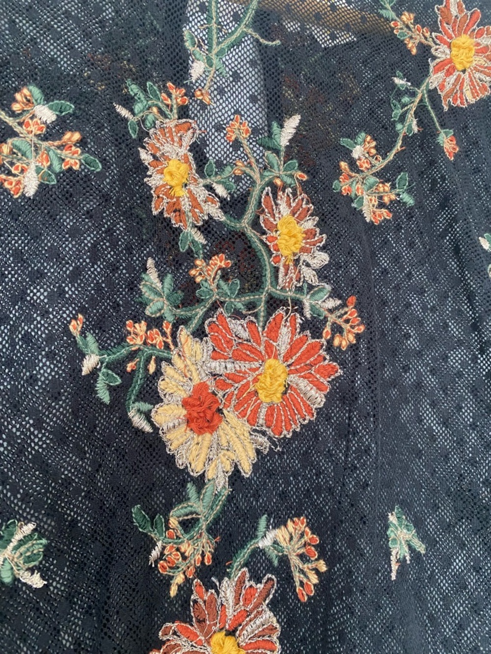 Anthropologie Maeve Cadiz embroidered mesh top - Picture 15 of 15